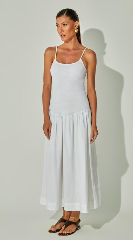 Vestido Midi Tricoline - LENITA