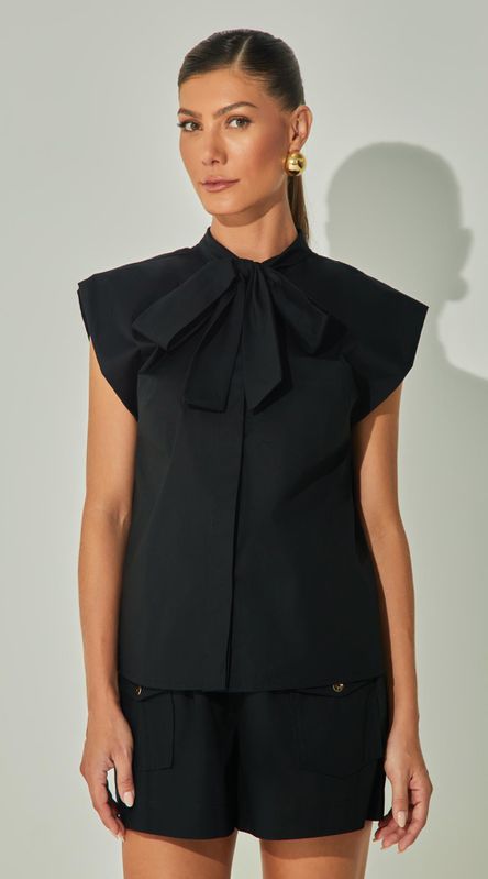 Blusa Laço sem Mangas - LENITA