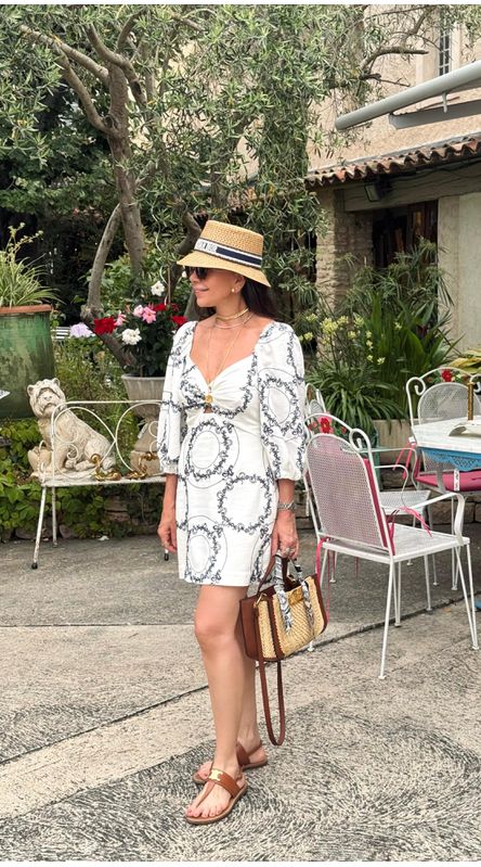 Vestido Curto Manga 3/4 Off White - LENITA