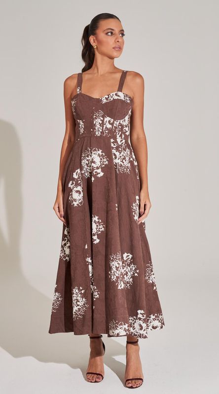 Vestido Midi Estampado - LENITA