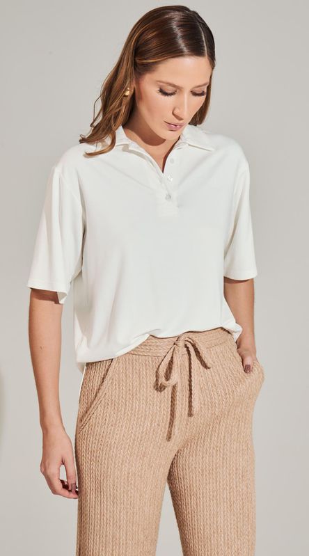Blusa Gola Polo Off - LENITA