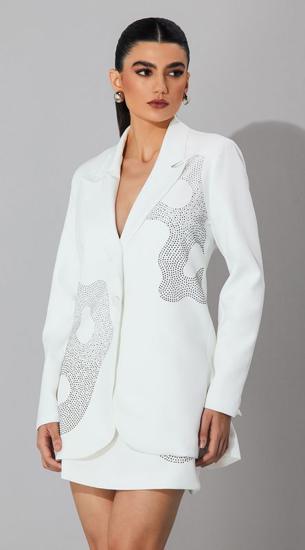 Blazer Dominiqui Off White - LENITA