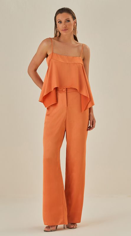 Calça Risca De Giz Allanys - LENITA