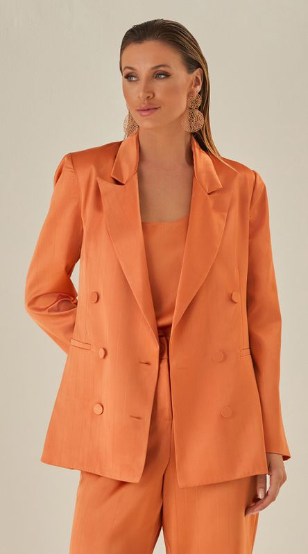 Blazer Risca De Giz Allanys - LENITA