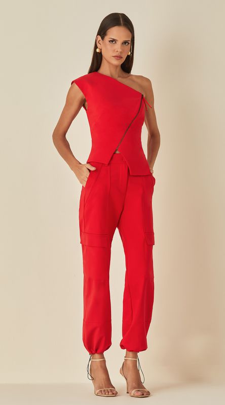 Calça Cargo em Alfaiataria - LENITA