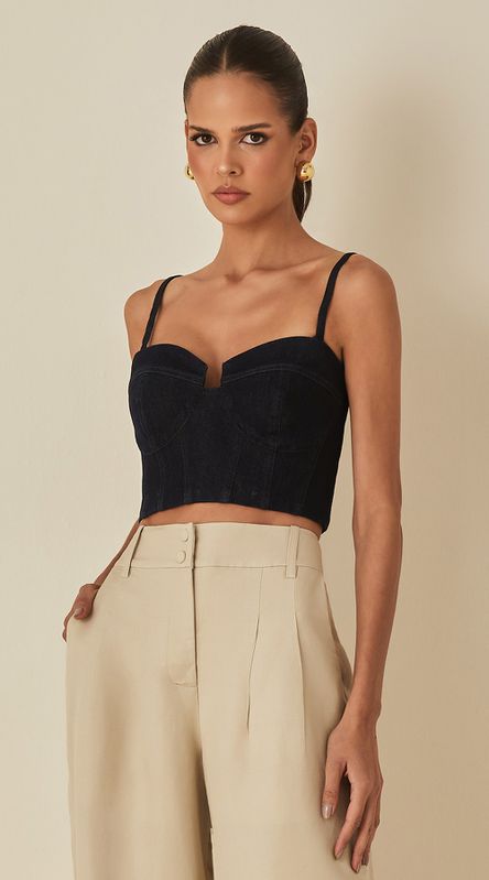 Blusa Corset Jeans - LENITA