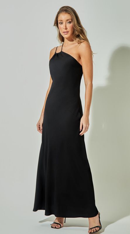 Vestido Longo De Um Ombro Só - LENITA