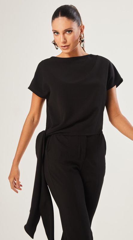 Blusa Amarração Crepe - LENITA