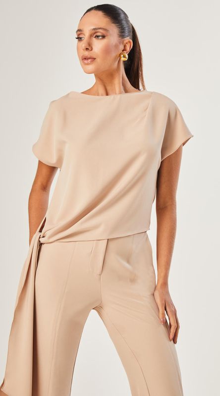 Blusa Amarração Crepe - LENITA