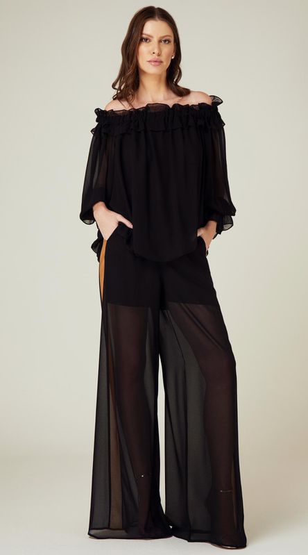 Blusa Balonê Preto - LENITA