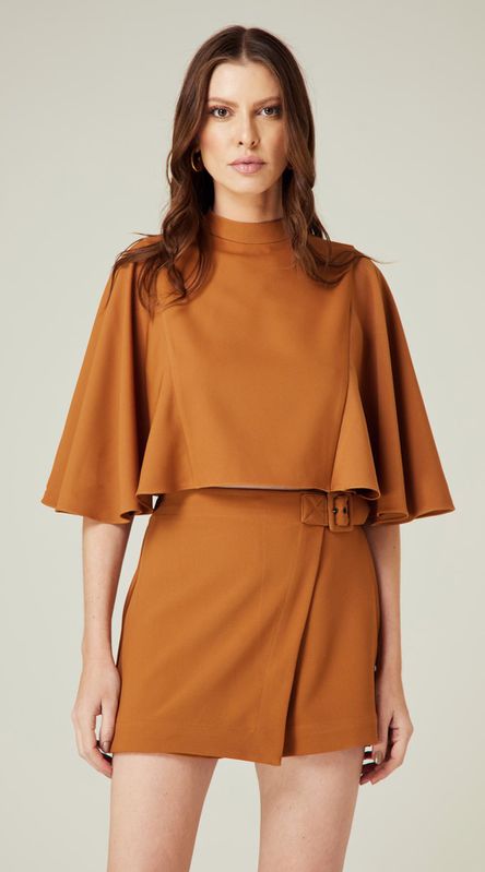 Blusa Gola Alta Caramelo - LENITA