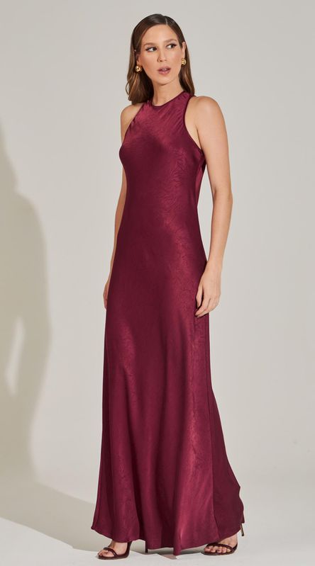 Vestido Midi Sleep Dress Wine - LENITA
