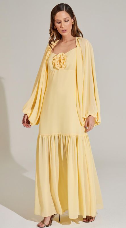 Casaqueto Manga Longa Amarelo - LENITA