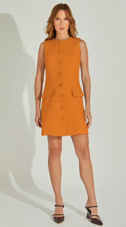 Vestido Curto Sem Manga - LENITA