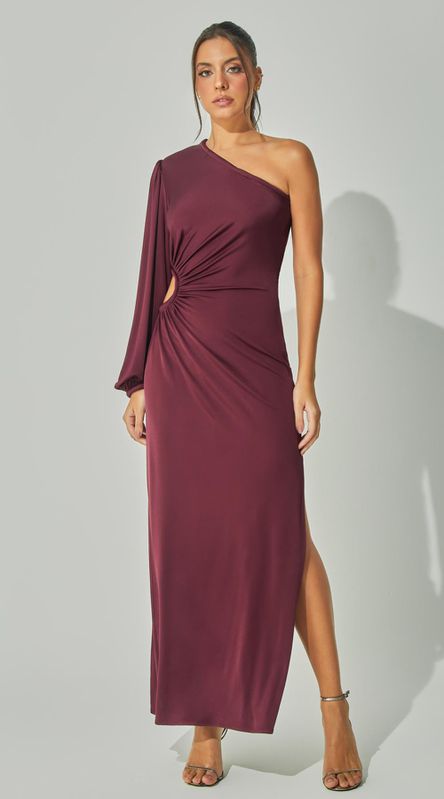 Vestido Longo com Cintura Vazada - LENITA