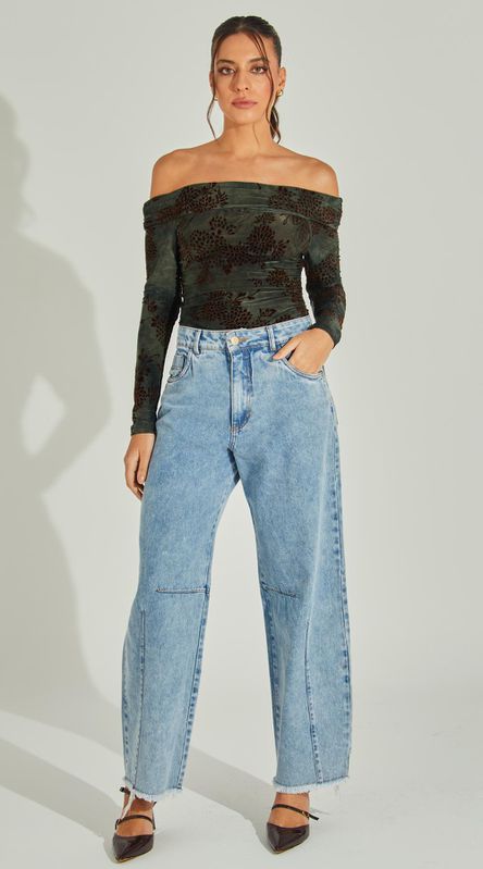 Calça Jeans Barra Desfiada - LENITA
