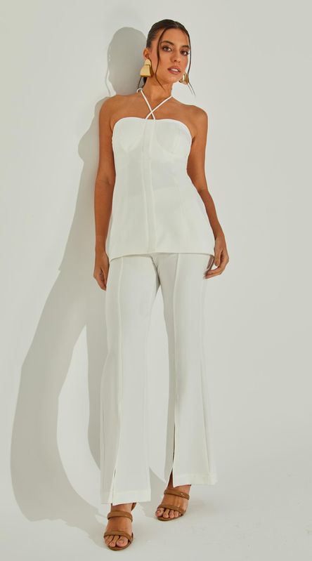 Calça Flare Com Recortes - LENITA