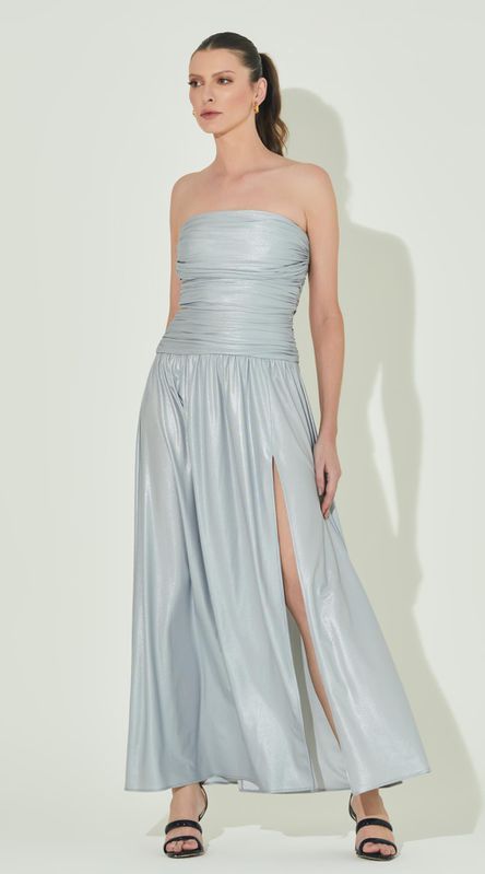 Vestido Longo com Transpasse - LENITA