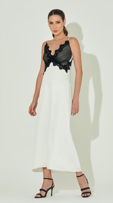 Vestido de Alça com Renda - LENITA