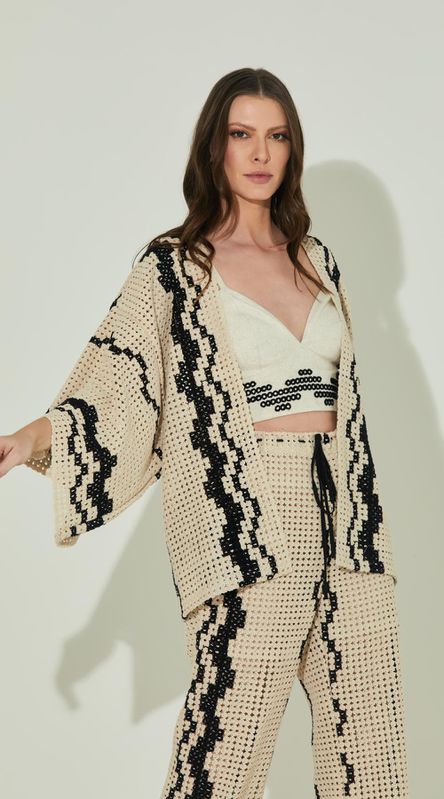 Kimono em Crochet - LENITA