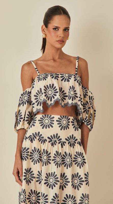 Blusa Laise com Mangas - LENITA