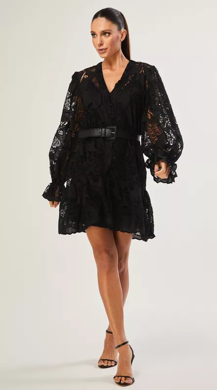 Vestido Laise Com Cinto - LENITA
