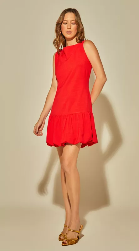 Vestido Curto Balonê - LENITA
