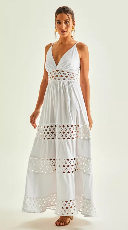 Vestido de Alças Guipir - LENITA
