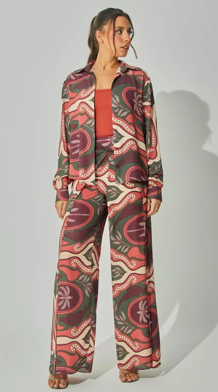 Calça Fluida Estampada - LENITA