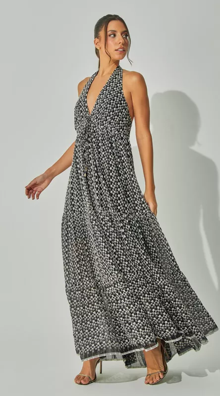 Vestido Bordado Com Recortes - LENITA