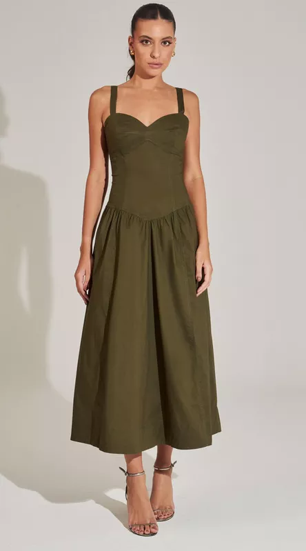 Vestido Midi Laço em Tricoline - LENITA