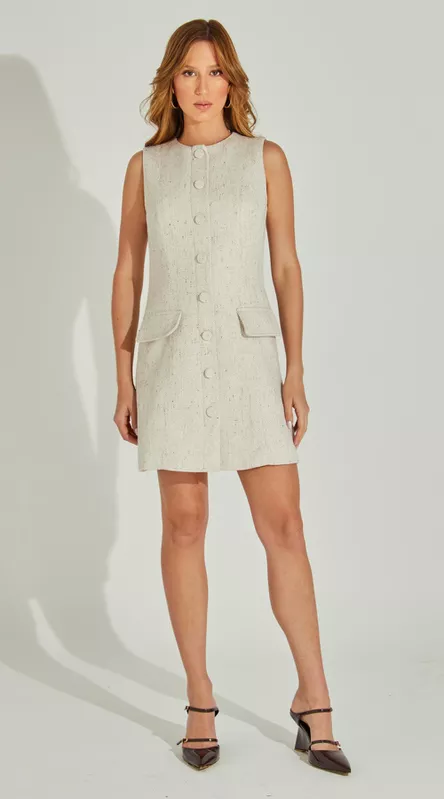 Vestido Curto Sem Manga - LENITA