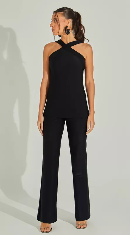 Conjunto Blusa e Calça Malha Texturizada - LENITA