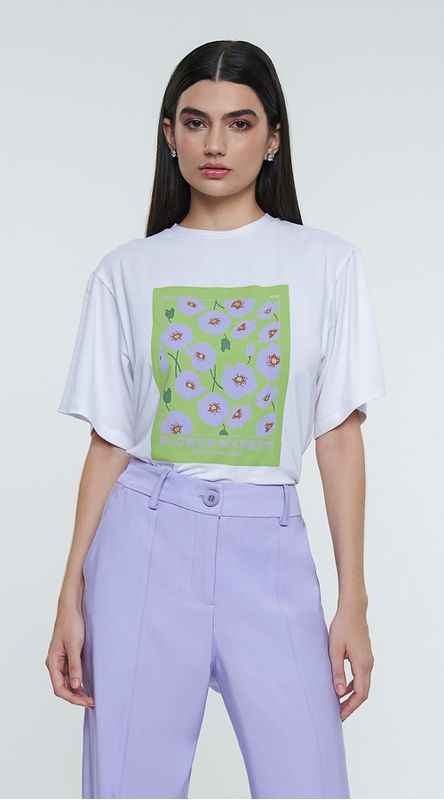 T-Shirt Manga Curta 