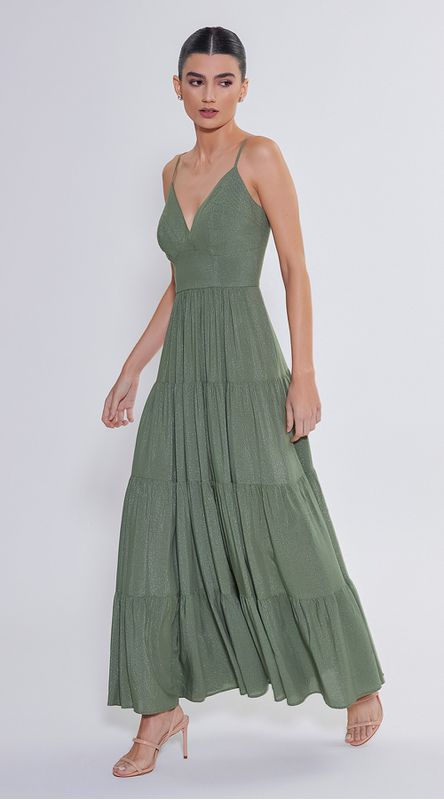 Vestido Midi De Alça 