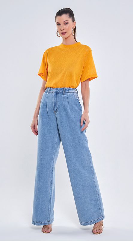 Calça Jeans Alfaiataria Reta