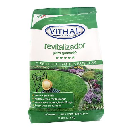 Fertilizante Revitalizador Para Gramado 1kg Vithal - AGROCAC