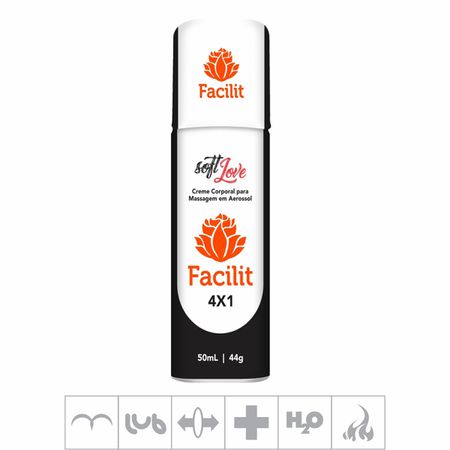 **Gel Para Sexo Anal Facilit Aerosol 50ml (00435) - Padrão