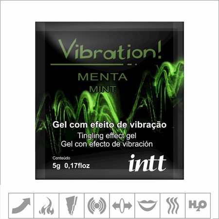 *Excitante Unissex Vibration Sachê 05g (13714) - Menta