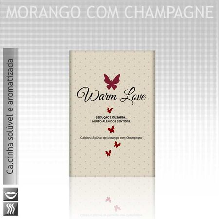 *Calcinha Comestível Warm Love (14870) - Morango c/ Champagne