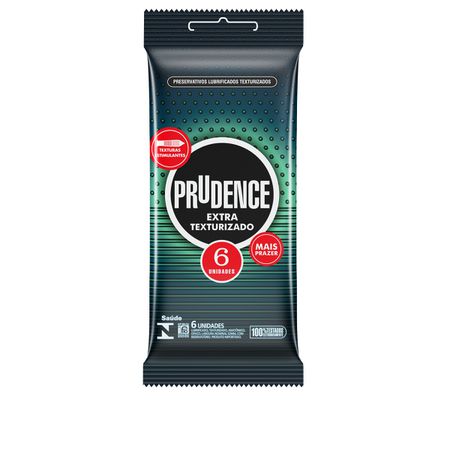 Preservativo Prudence Extra Texturizado 6un (17026). - Padrão