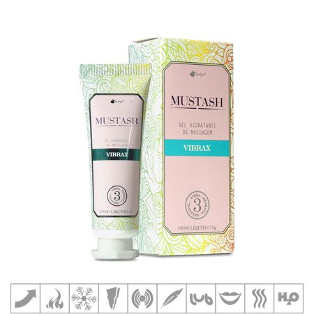 *Excitante Feminino Mustash 15g Vibrax (17264) - Padrão