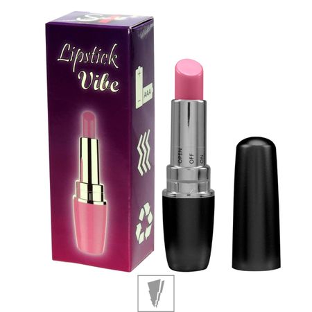 Vibrador Formato De Batom Lipstick SI (5132-MV007) - Preto