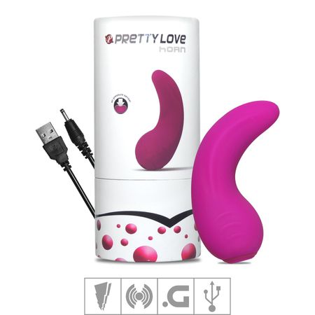 *Vibrador Pretty Love Recarregável Horn SI (5244) - Roxo