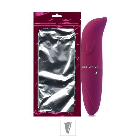 Vibrador Ponto G Aveludado Golfinho SI (6178) - Vinho