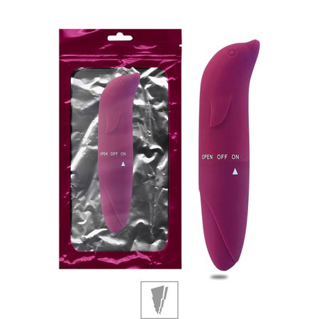 Vibrador Ponto G Aveludado Golfinho SI (6178) - Vinho