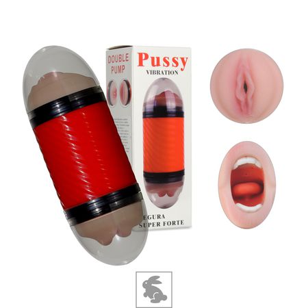 *Masturbador Duplo Sem Vibro Pussy Vibration SI (6507) - Boca e Vagina