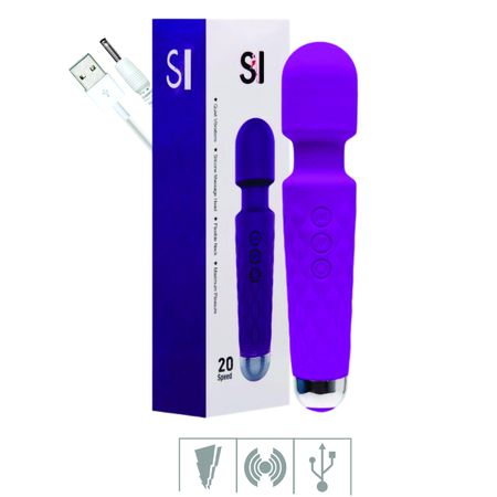 Massageador Recarregável Varinha Mágical SI (6757) - Roxo