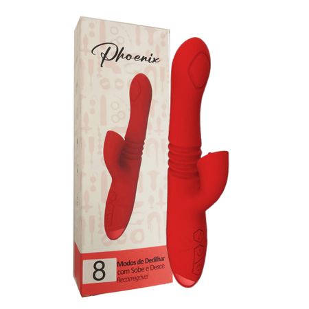 Vibrador Ponto G Sobe e Desce Phoenix SI (7696) - Vermelho