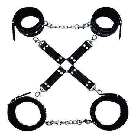 Kit Algema Distanciadora Para Punhos e Tornozelos (8126). - Preta